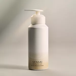 Absolute Silk Micro Mousse Wash on neutral surface and background